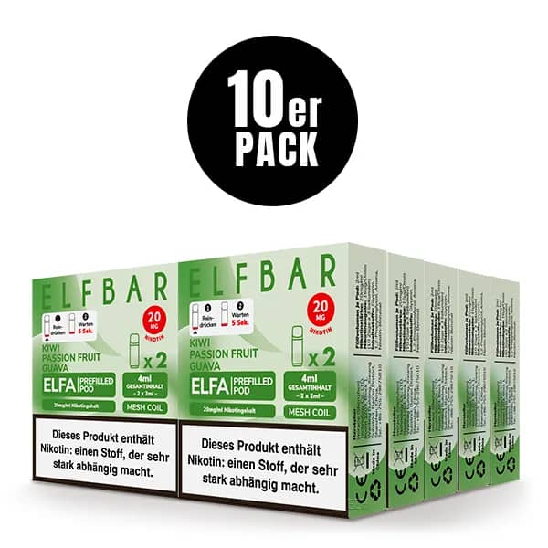 10er Pack - ELFA – Kiwi Passion Fruit Guava
