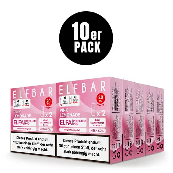10er Pack - Elfbar - ELFA – Pink Lemonade