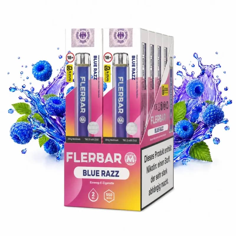 10er Pack - Flerbar – Blue Razz
