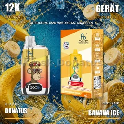 12K Affen Vape – Banana Ice
