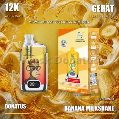 12K Affen Vape – Banana Milkshake