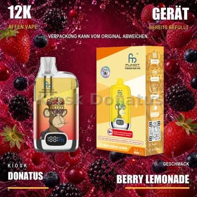 12K Affen Vape – Berry Lemonade