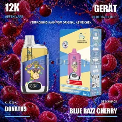 12K Affen Vape – Blue Razz Cherry