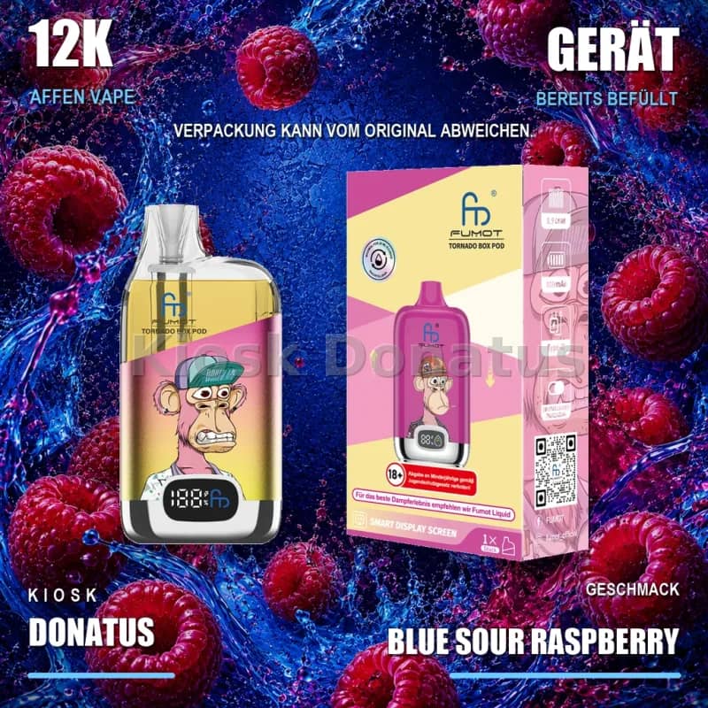 12K Affen Vape – Blue Sour Raspberry