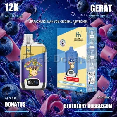 12K Affen Vape – Blueberry Bubblegum