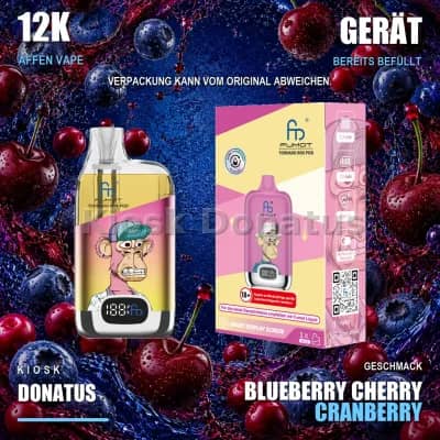 12K Affen Vape – Blueberry Cherry Cranberry