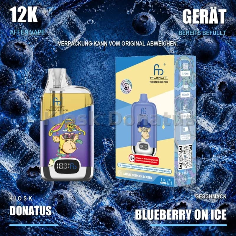 12K Affen Vape – Blueberry on Ice