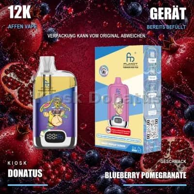 12K Affen Vape – Blueberry Pomegranate