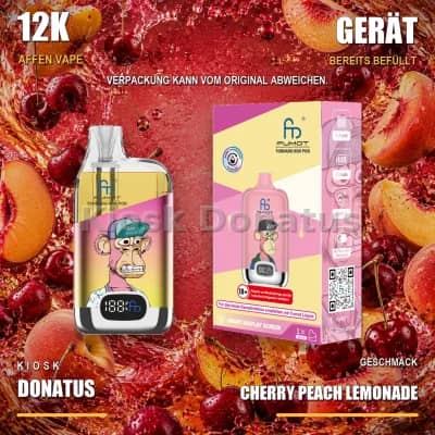 12K Affen Vape – Cherry Peach Lemonade