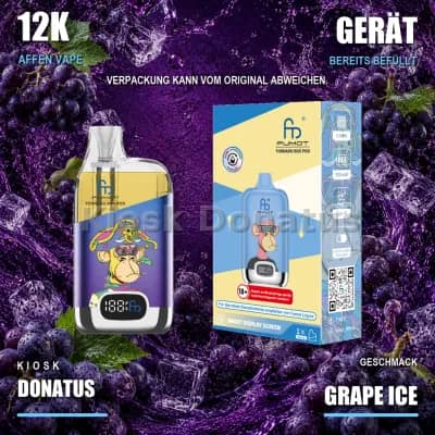 12K Affen Vape – Grape Ice