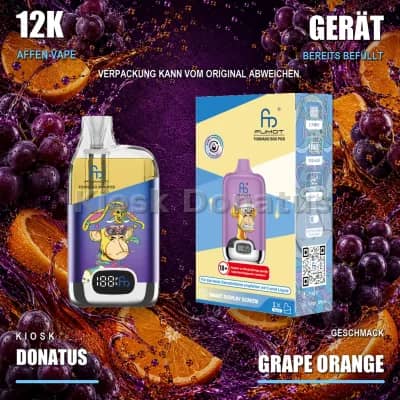 12K Affen Vape – Grape Orange