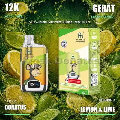 12K Affen Vape – Lemon & Lime