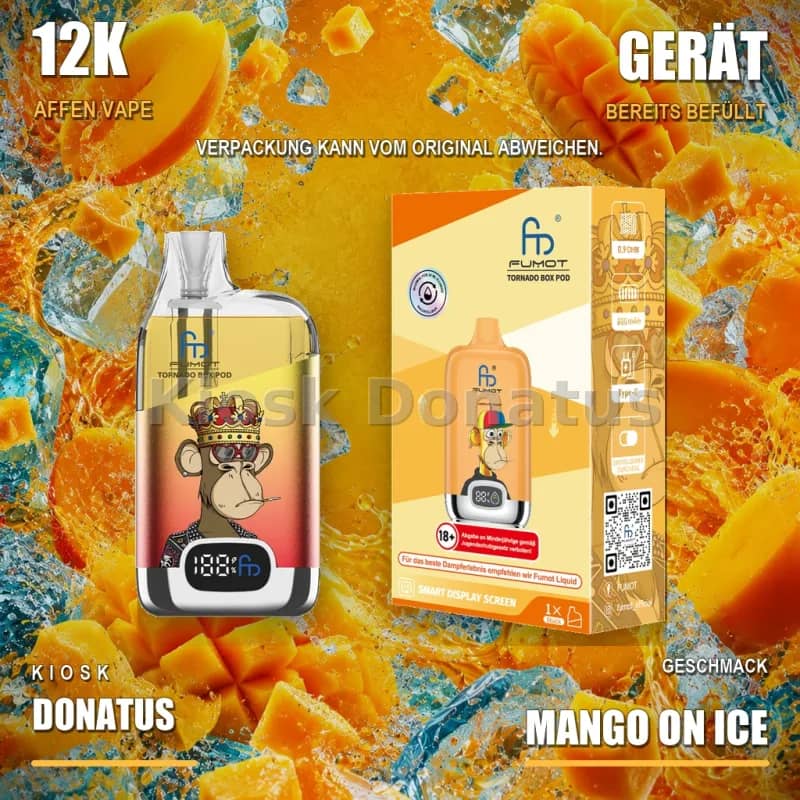 12K Affen Vape – Mango on Ice