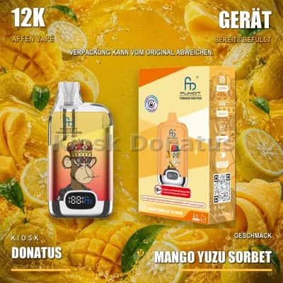 12K Affen Vape – Mango Yuzu Sorbet