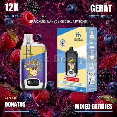 12K Affen Vape – Mixed Berries