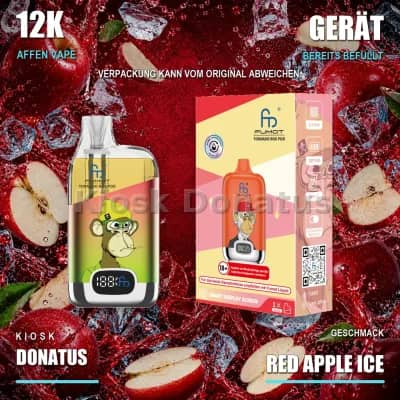 12K Affen Vape – Red Apple Ice
