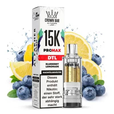 AL FAKHER CROWN BAR 15K PRO MAX - BLUEBERRY LEMONADE – POD