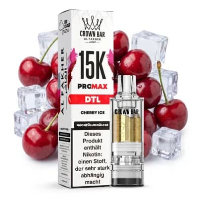 AL FAKHER CROWN BAR 15K PRO MAX - CHERRY ICE – POD