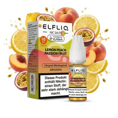 Elf Bar ElfLiq - Liqiud - 10mg - Lemon Peach Passion Fruit