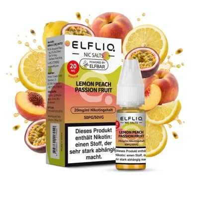 Elf Bar ElfLiq - Liqiud - 20mg - Lemon Peach Passion Fruit