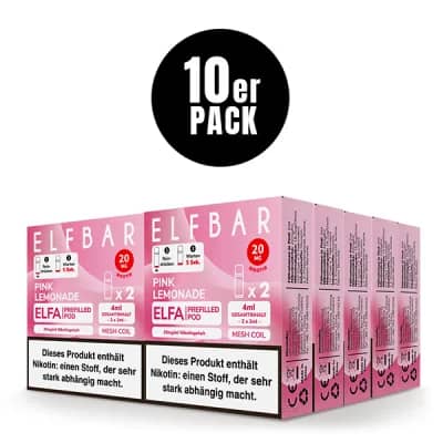 10er Pack - Elfbar - ELFA – Pink Lemonade
