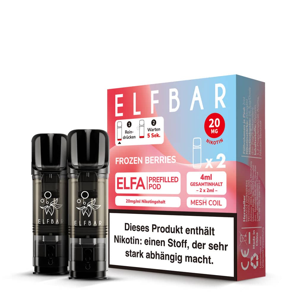 ELFBAR ELFA Prefilled Pods 2x2 ml – Frozen Berries – 20 mg/ml