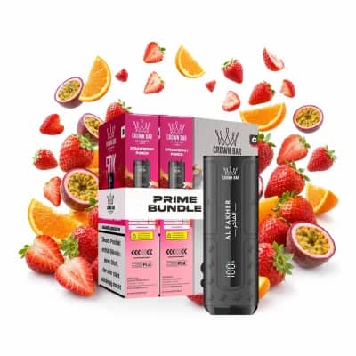 Al Fakher 50K Hypermax Prime – Strawberry Punch Bundle mit Akkuträger