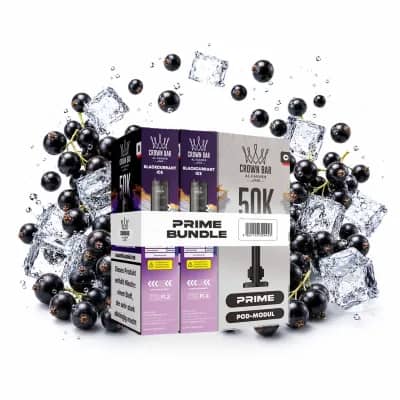 Al Fakher 50K Hypermax Prime – Blackcurrant Ice Pod Bundle ohne Akkuträger