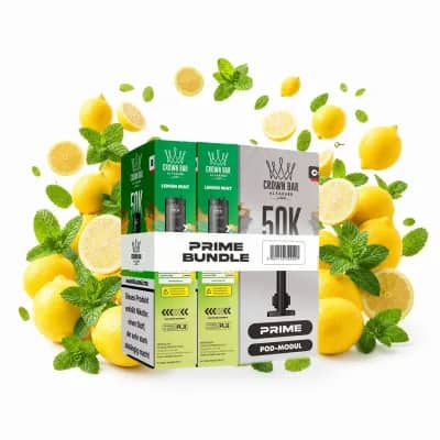 Al Fakher 50K Hypermax Prime – Lemon Mint Pod Bundle ohne Akkuträger