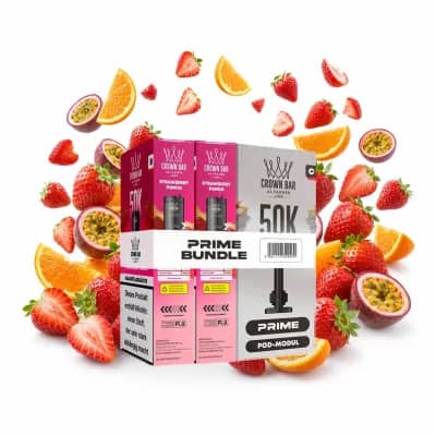 Al Fakher 50K Hypermax Prime – Strawberry Punch Pod Bundle ohne Akkuträger