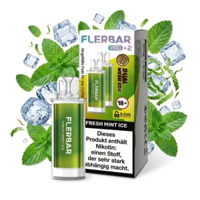 Flerbar Pod 2x 600 Züge Fresh Mint Ice