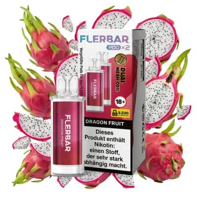 Flerbar Pod 2x 600 Züge Dragon Fruit