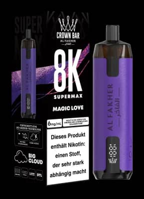Alfakher 8k Crown Bar Supermax Magic Love