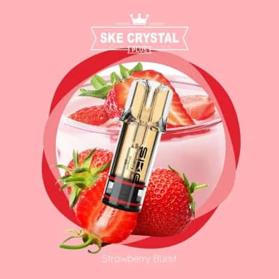 Crystal Plus Pod 2x 600 Züge Strawberry Burst