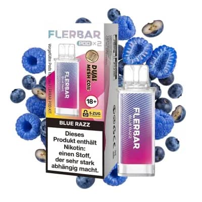 Flerbar Pod 2x 600 Züge Blue Razz