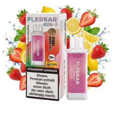Flerbar Pod 2x 600 Züge Strawberry Lemonade