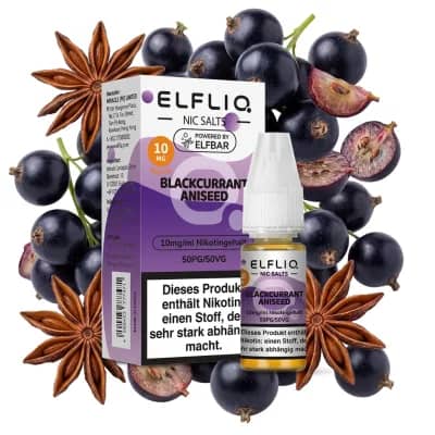 Elf Bar ElfLiq - Liqiud - 10mg - Blackcurrant Aniseed