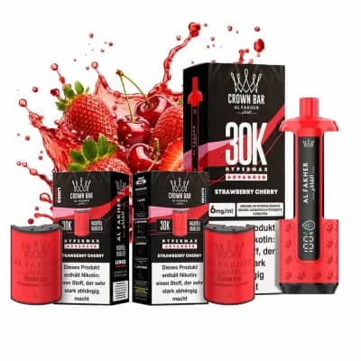 AL FAKHER 30K HYPERMAX – Strawberry Cherry