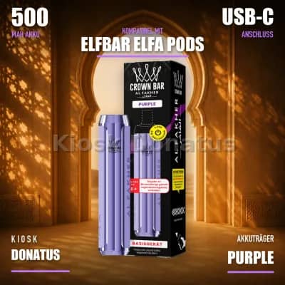Al Fakher Crown Bar 600 Akkuträger – Purple