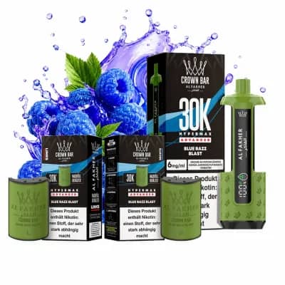 ALFAKHER 30K HYPERMAX – BLUE RAZZ BLAST