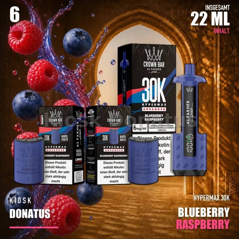 ALFAKHER 30K HYPERMAX – BLUEBERRY RASPBERRY
