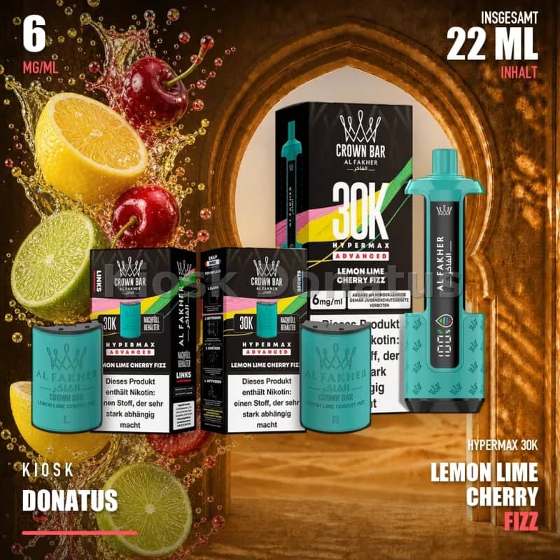 ALFAKHER 30K HYPERMAX – LEMON LIME CHERRY FIZZ