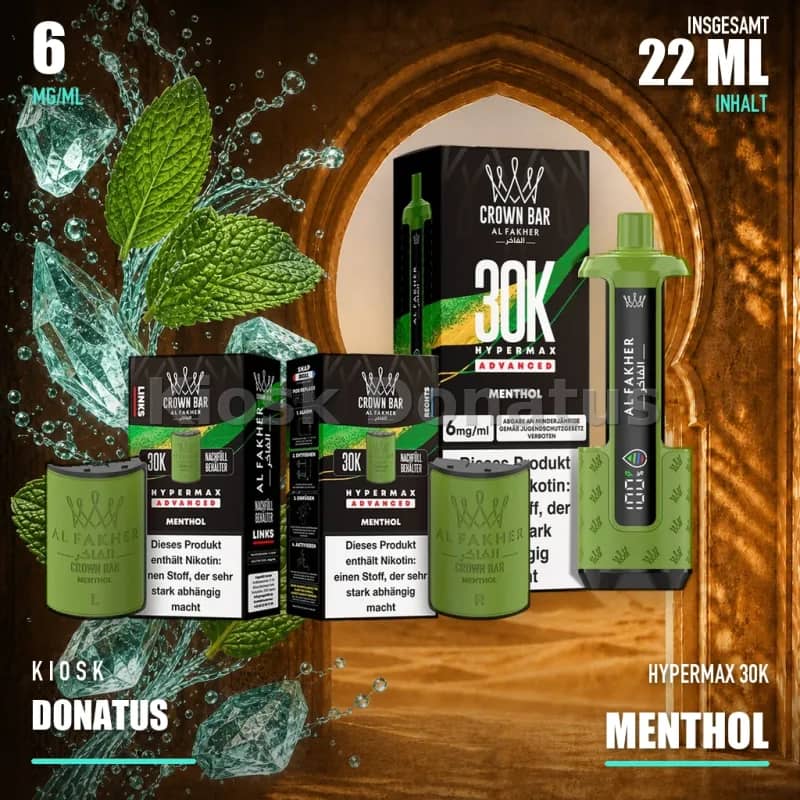 ALFAKHER 30K HYPERMAX – Menthol