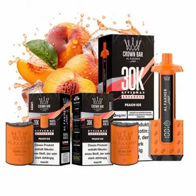 ALFAKHER 30K HYPERMAX – Peach Ice