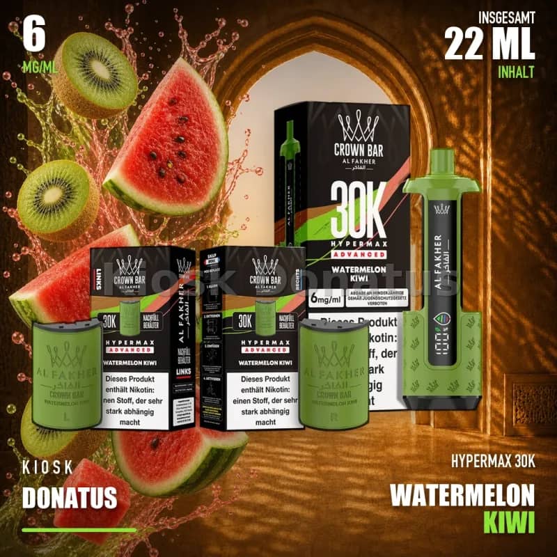 ALFAKHER 30K HYPERMAX – Watermelon Kiwi