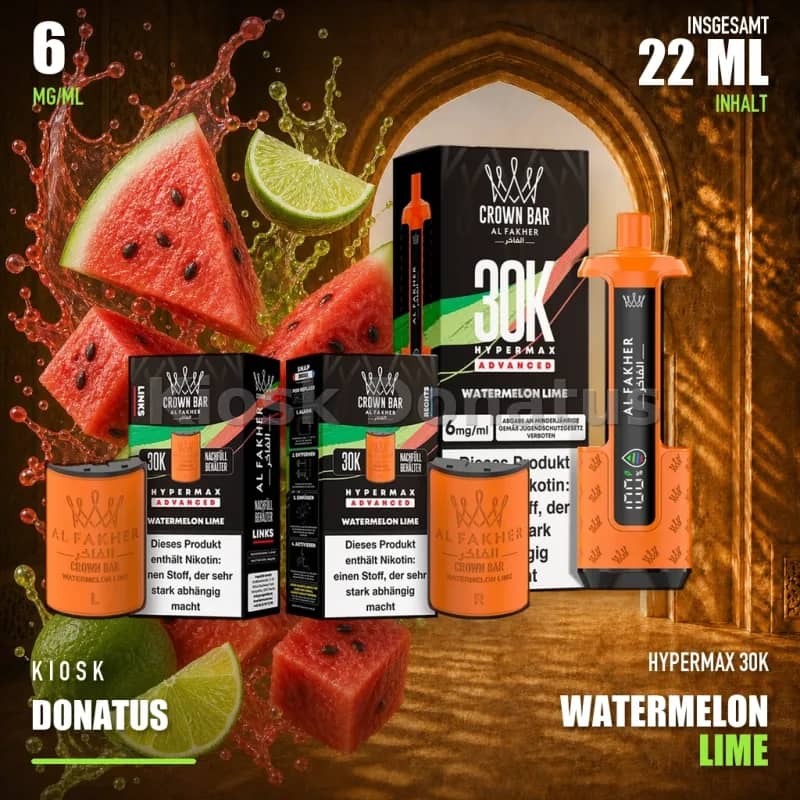 ALFAKHER 30K HYPERMAX – Watermelon Lime