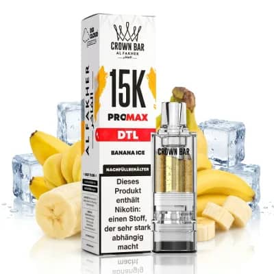 ALFAKHER CROWN BAR 15K PRO MAX - BANANA ICE - POD