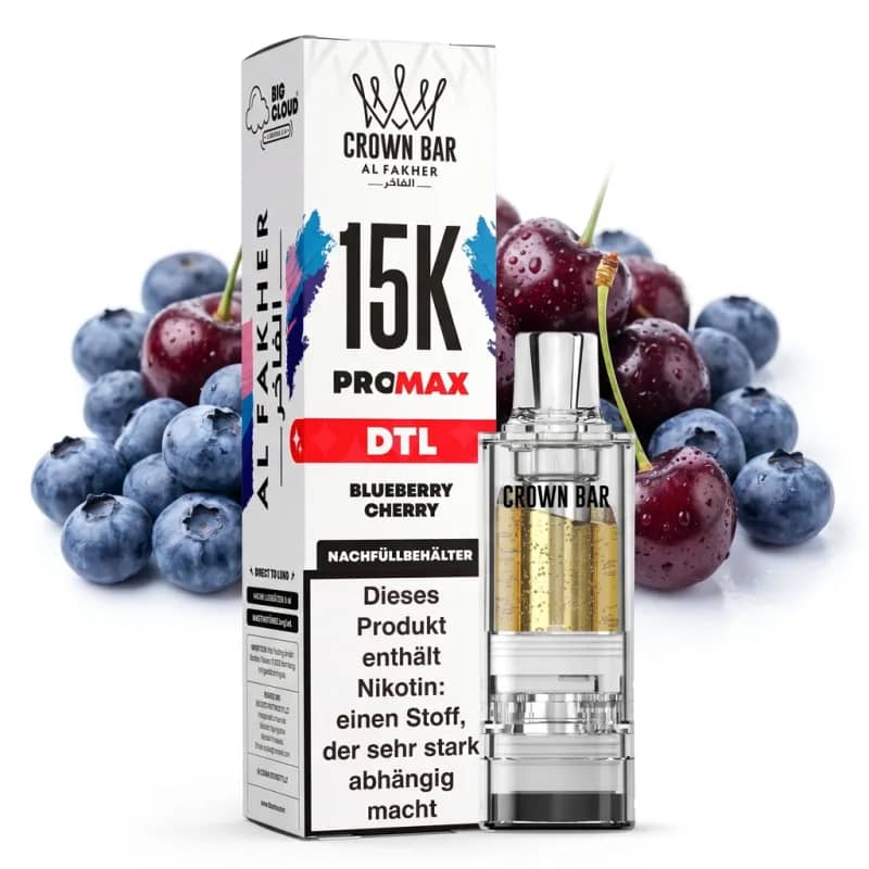 ALFAKHER CROWN BAR 15K PRO MAX - BLUEBERRY CHERRY – POD