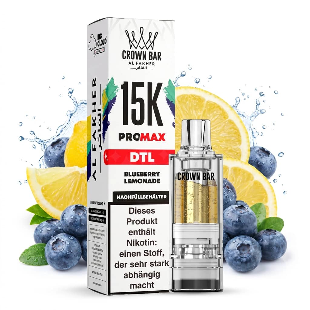 ALFAKHER CROWN BAR 15K PRO MAX - BLUEBERRY LEMONADE – POD