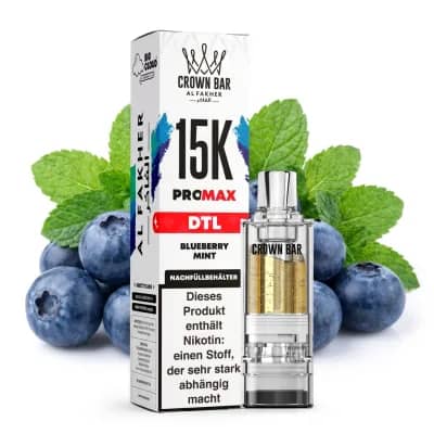 ALFAKHER CROWN BAR 15K PRO MAX - BLUEBERRY MINT – POD
